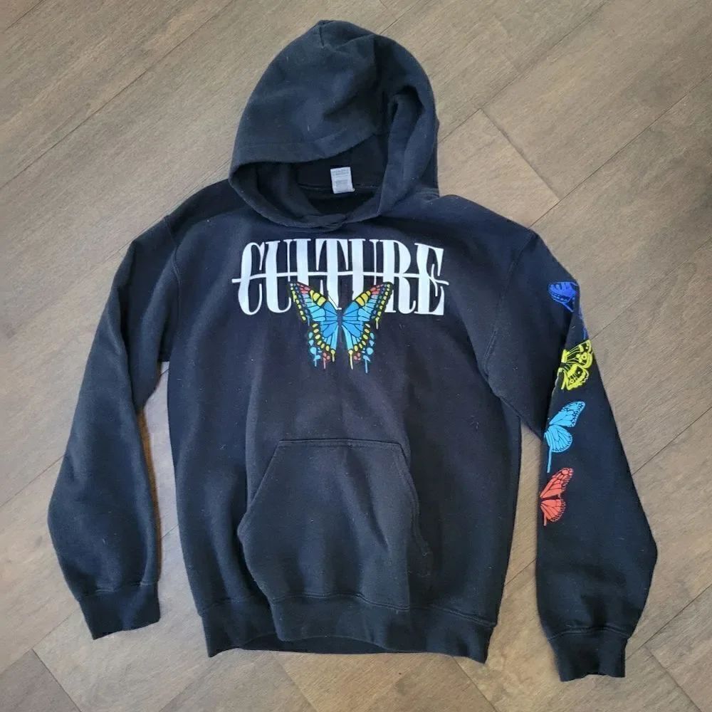 Gildan Culture butterfly sweatshirt Hoodie S